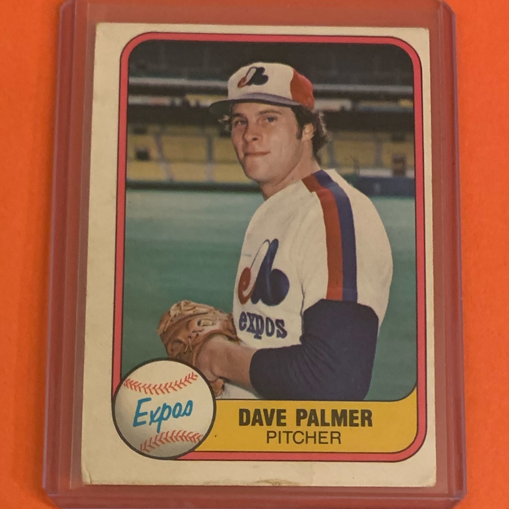 Dave Palmer #160 1981 Fleer Baseball Trading Card